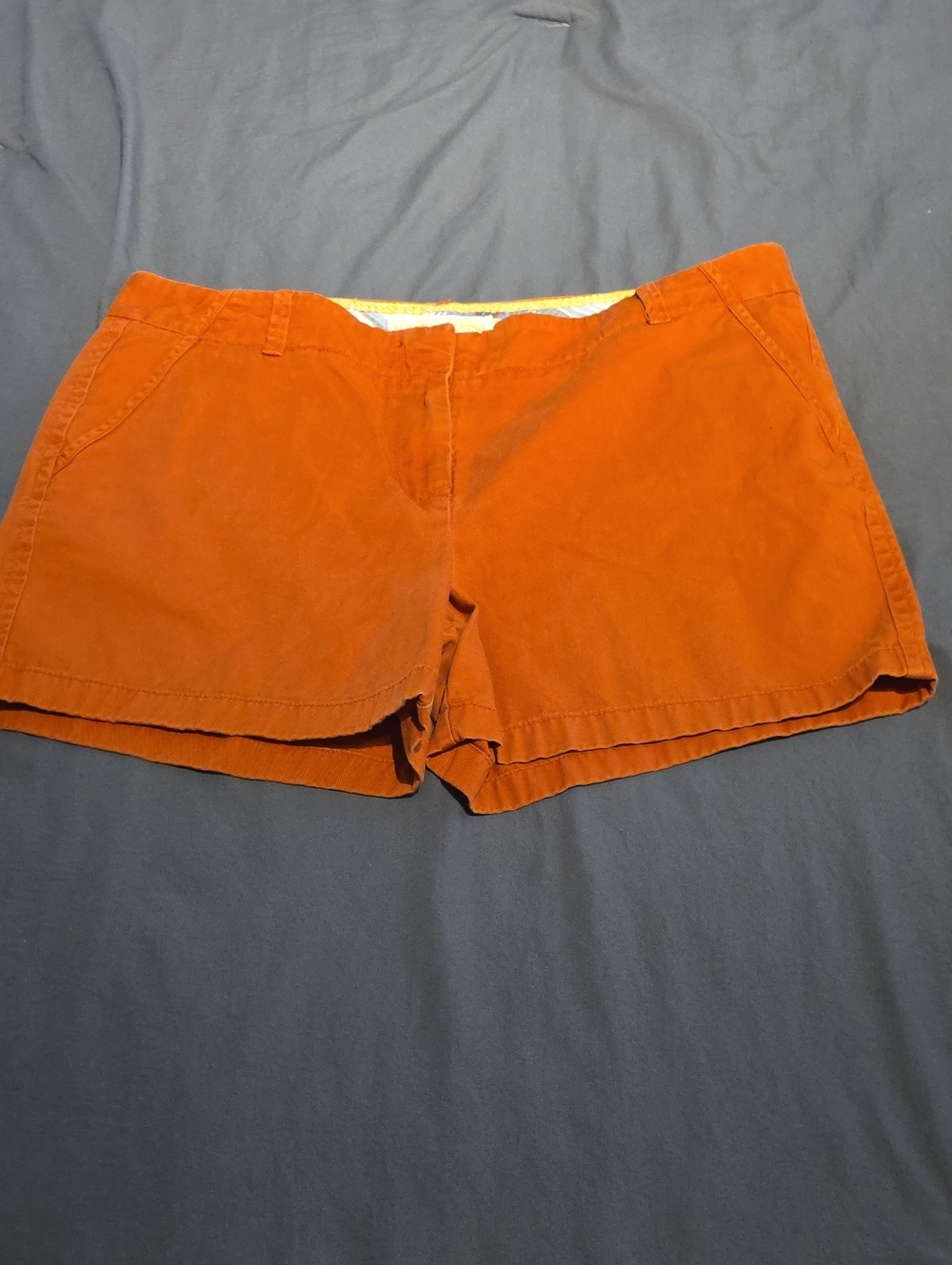 J. Crew Orange Cotton Chino Bermuda Shorts